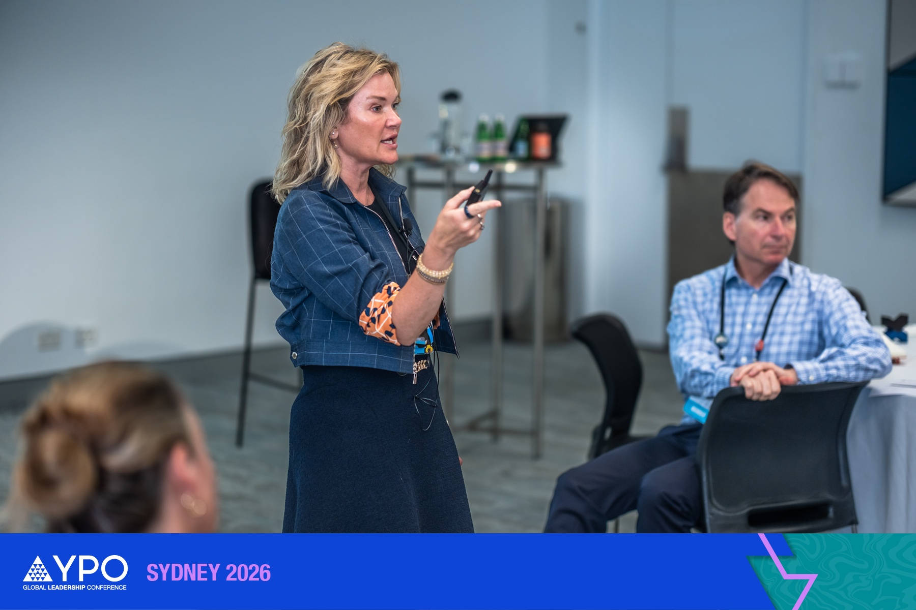 Amber Allen leading a discussion at YPO Sydney 2026