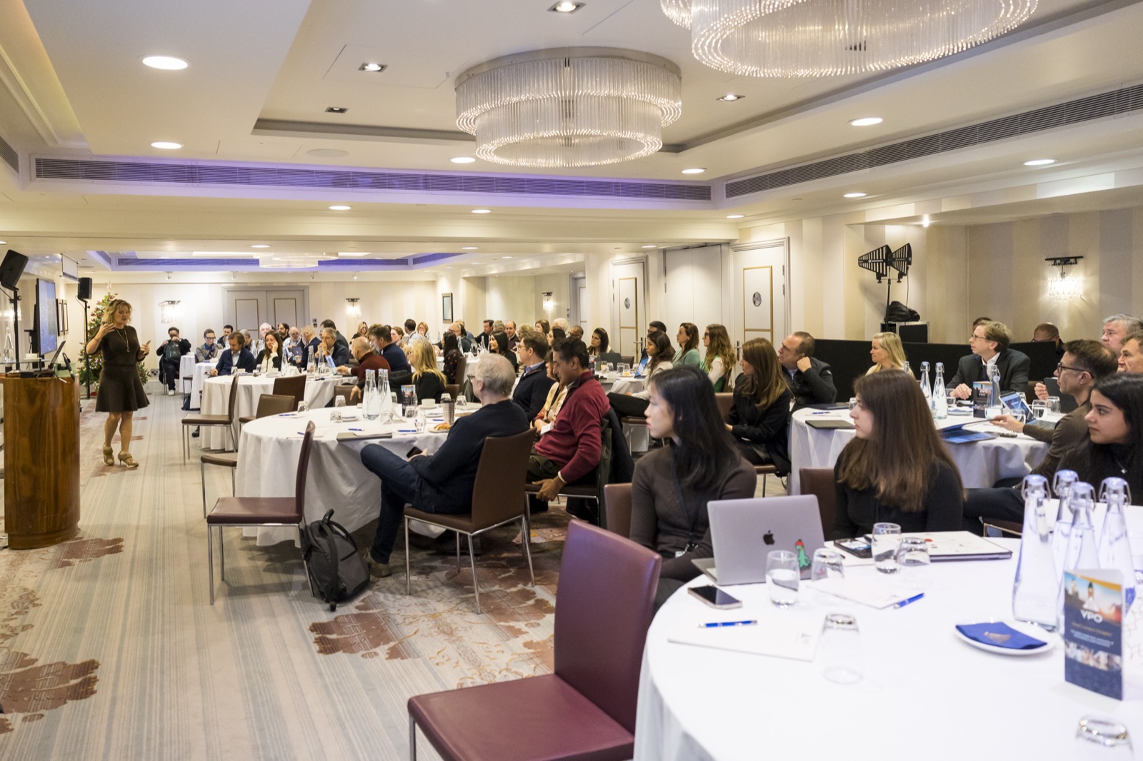 Leaders taking part in an executive AI workshop